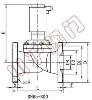 ZCM煤氣電磁閥外形尺寸圖
