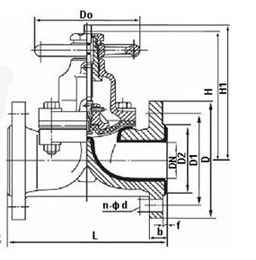 堰式襯膠隔膜閥外形尺寸圖