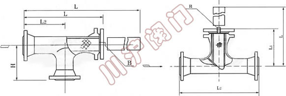 T型過濾器外形尺寸圖