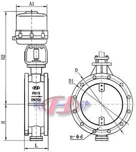 電動通風蝶閥 (配361R執行器)