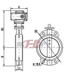 電動開關蝶閥 (對夾式) 