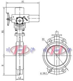 電(diàn)動襯(chèn)膠蝶閥 (對夾式連接)
