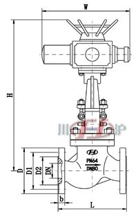 電(diàn)動(dòng)水封截止閥 (連接尺寸)