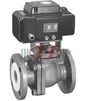 Q941F46電動襯氟球閥