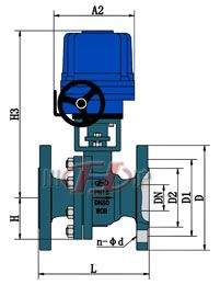 FBQ941電動防爆球閥 (配CHQ)