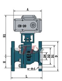 Q941電動法蘭球閥 (配CHR)