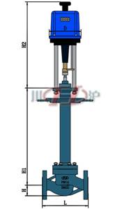 ZDSDW-P(M)電(diàn)動低溫調(diào)節閥 外形尺寸圖