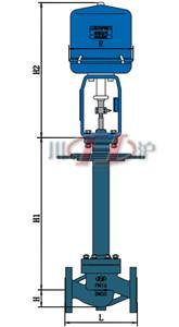 ZRSGW-P(M)電(diàn)動低溫調(diào)節閥 外形尺寸圖