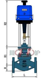 ZDSJP精小型電(diàn)動調(diào)節閥 外形尺寸圖