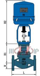 ZRSJP精小型電(diàn)動調(diào)節閥 外形尺寸圖