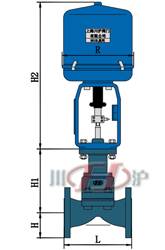 ZRSG電動隔膜調節閥 外形尺寸圖