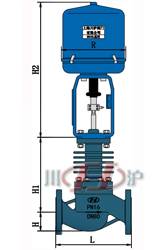 ZRSGW-P(M)電(diàn)動高溫調(diào)節閥 外形尺寸圖
