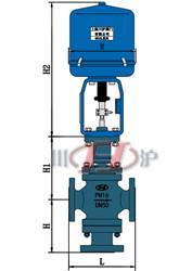 ZRSF/H電動三通調節閥 外形尺寸圖