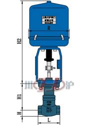 ZRSW電(diàn)動小流量調(diào)節閥 外形尺寸圖