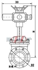 電動刀型閘閥 (法蘭式) 