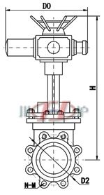 電動刀型閘閥 (支耳式) 