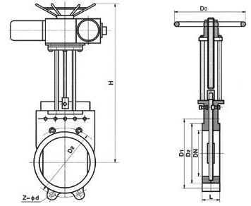 Z973X電動漿液閘閥