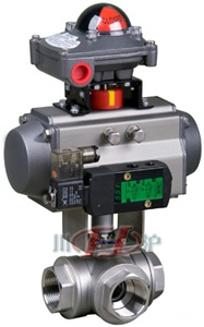 Q614/15氣動(dòng)内螺紋三通球閥(fá)