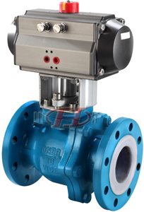 Q641F46氣動襯氟球閥