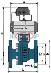 ZSJQ氣動調節球閥 (配ST氣缸) 