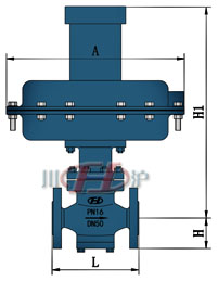 ZZZVP/ZZCP自力式微(差)壓調節閥 外形連接尺寸圖 