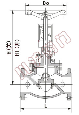 KPF型流量平衡閥(fá)外形尺寸圖(tú)