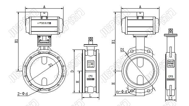 氣動快速切斷蝶閥