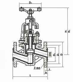 J41F46襯(chèn)氟截止閥(fá)