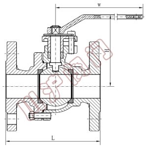 Q41F軟(ruǎn)密封球閥(fá) 外形尺寸圖