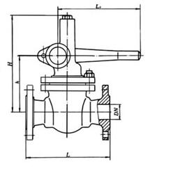 排污閥 外形尺寸圖