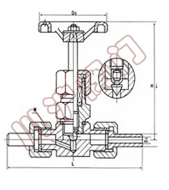 外螺紋針型閥 産品型号和圖片