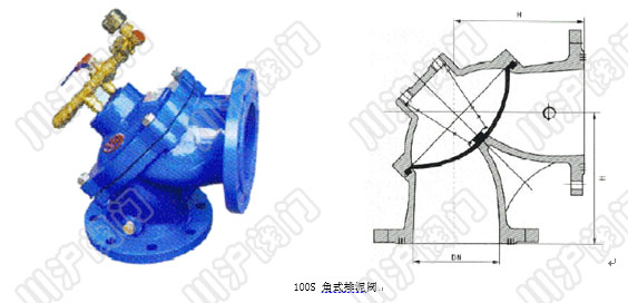 100S角式排泥閥 産品型号和圖片