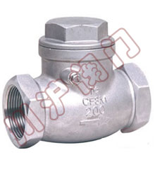 H14不鏽鋼内螺紋止回閥 産品型号和圖片